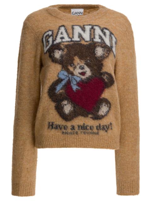 GANNI Ganni Wool Sweater With Print