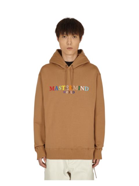 MASTERMIND WORLD Logo Hooded Sweatshirt Brown