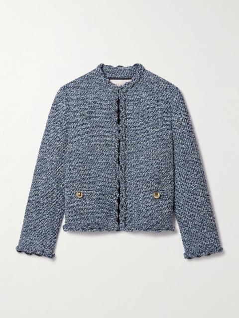 Valentino Ruffled Tweed Jacket
