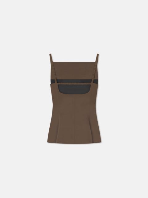 Nanushka Structured Satin Sleeveless Top