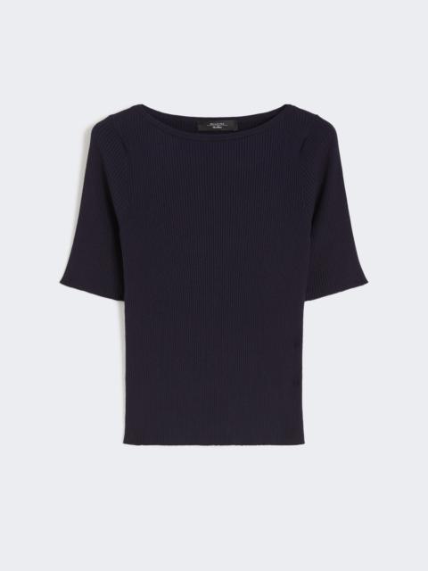 WEEKEND Max Mara WASER Slim-fit stretch viscose T-shirt