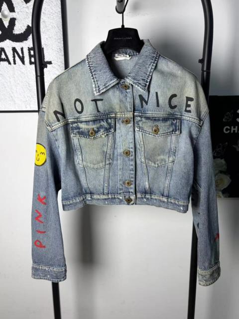 Miu Miu Miu Miu Not Nice Denim Jacket