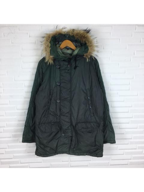 BEAMS PLUS Japanese Mink Fur Military Hoodie Parka