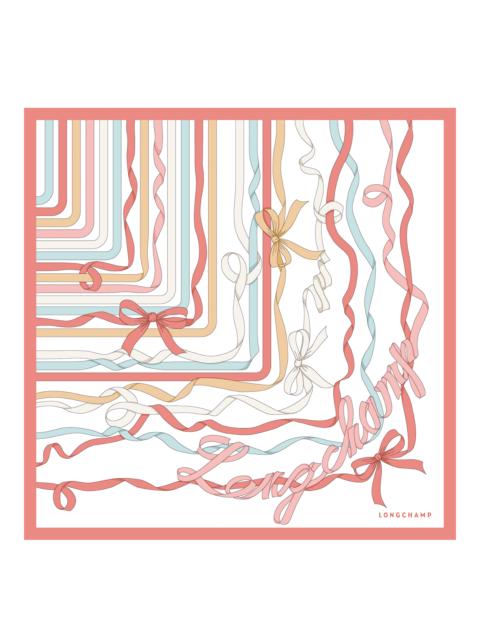 Longchamp Rubans Longchamp Silk scarf 50 Cream - Silk