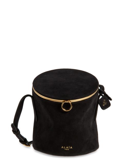 Alaïa Alaïa Small La Canette Suede Crossbody Bag in Noir at Nordstrom