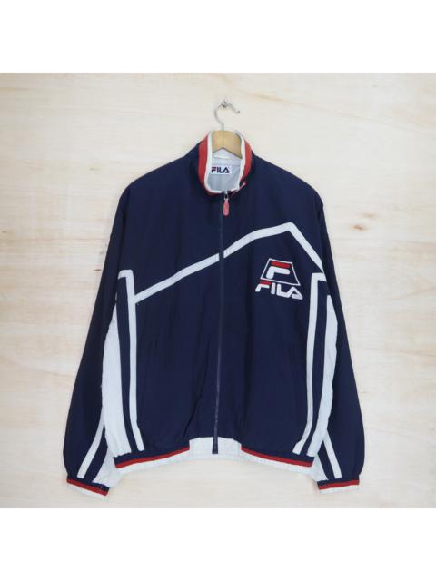 Other Designers Vintage 90s FILA Big Logo Embroidered Bomber Windbreaker Jacket