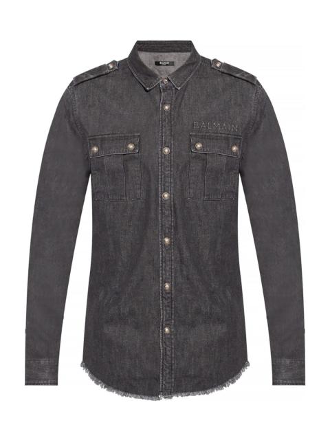 Balmain Cotton Denim Shirt