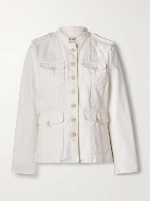 Geraldine denim jacket Cream
