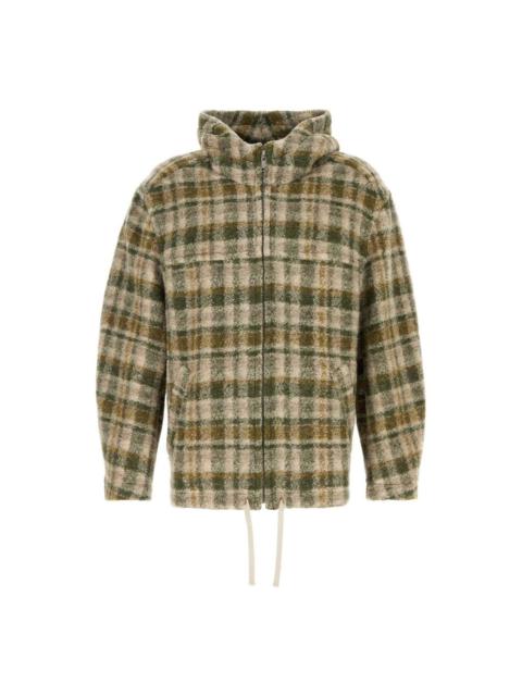 Isabel Marant Checked Zipped Hooded Jacket