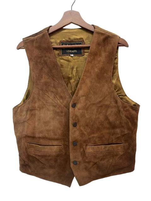 Other Designers VINTAGE ANTELOPE LEATHER VEST 90’s