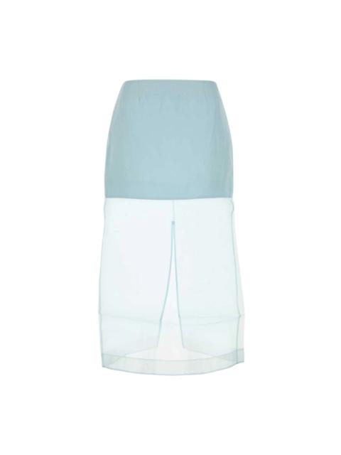 ORGANZA CRUSH LAYERED SKIRT