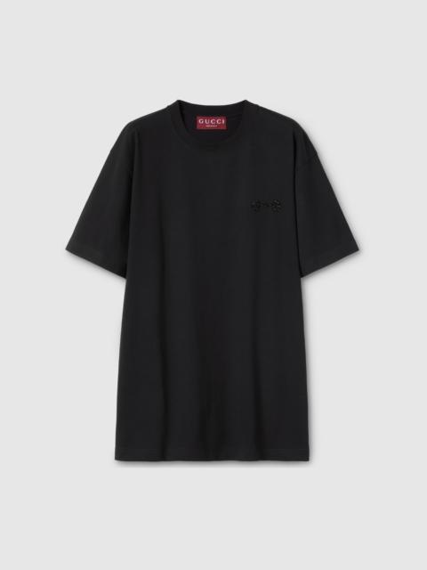 GUCCI Cotton jersey T-shirt with embroidery