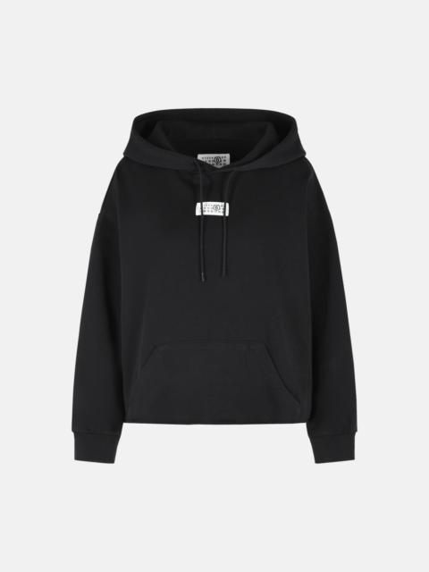 MM6 Maison Margiela BLACK COTTON SWEATSHIRT