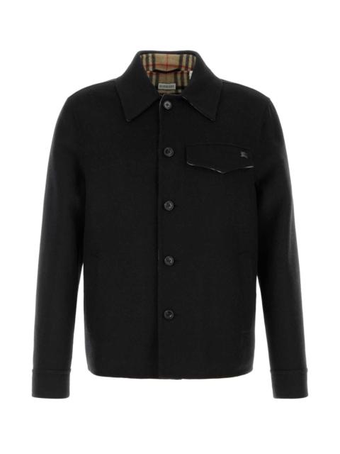 Burberry Burberry Men Black Wool Jacket