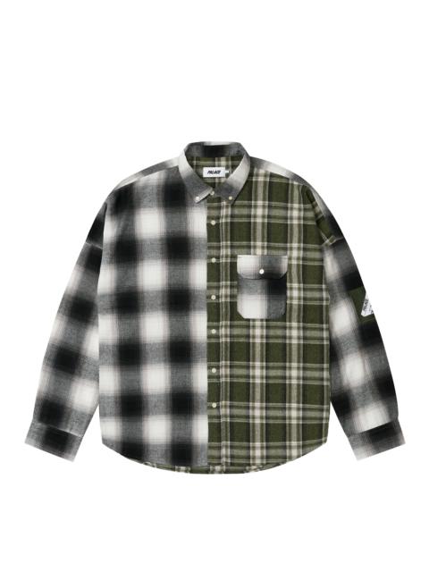 PALACE PATCHY FLANNEL SHIRT GREEN