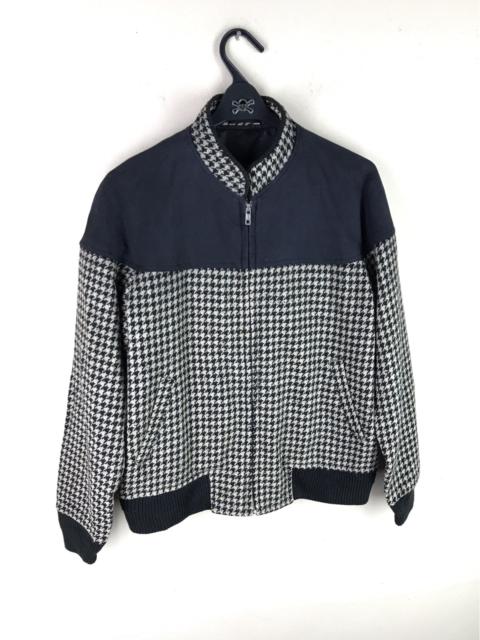 Other Designers Japanese Brand - Wool Multicolor Houndstooth Harrington Jacket