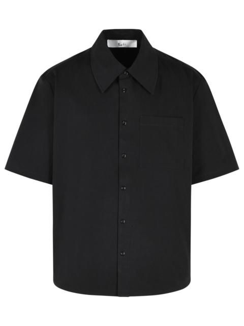 Séfr Sefr 'WAYLON' Black Cotton Shirt