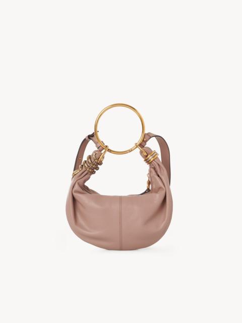 Chloé SMALL SNAKE BRACELET HOBO BAG IN GRAINED LEATHER