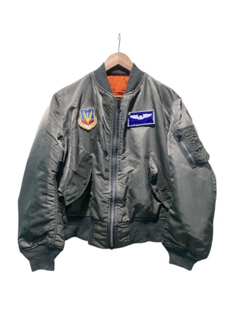 ALPHA INDUSTRIES Vintage 80s Alpha industries Ma-1 Bomber Jacket Olive Green