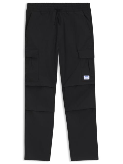 HUGO RELAXED-FIT CARGO TROUSERS IN RIPSTOP COTTON