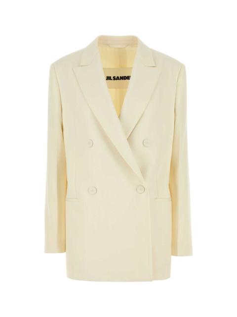 Jil Sander Jil Sander Women Cream Wool Blazer
