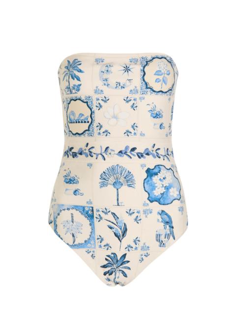 Agua by Agua Bendita Agua BY Agua Bendita Illusion Printed Swimsuit