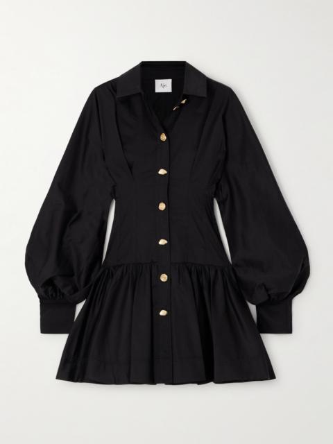 Aje. Alexa Cotton-blend Poplin Mini Dress