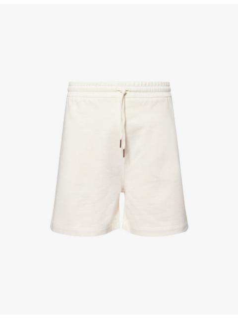 Moncler Moncler x Gilga Farm By Donald Glover Logo-Patch Relaxed-Fit Cotton-Jersey Shorts