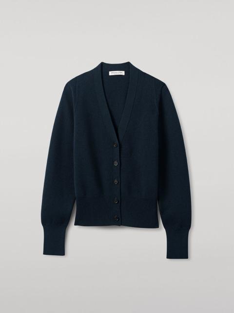 Johnstons of Elgin Milano Stitch Green Cashmere Cardigan