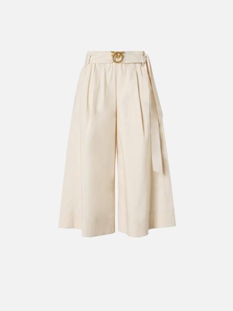 PINKO LONG SHORTS WITH LOVE BIRDS BUCKLE