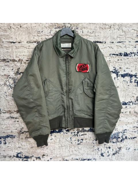 Other Designers Vintage Bomber Jacket With Lucky Strike Patches Rare Design