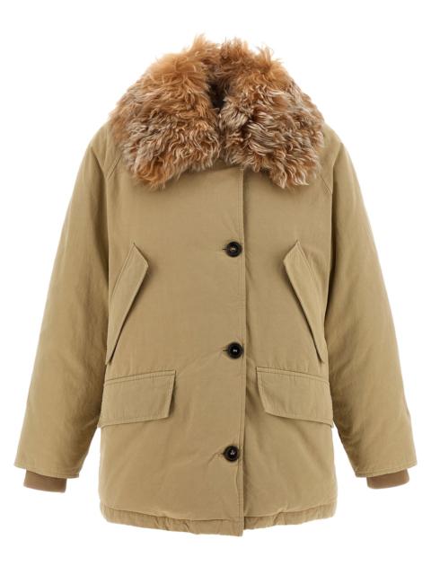 Prada Prada Women Fur Collar Jacket