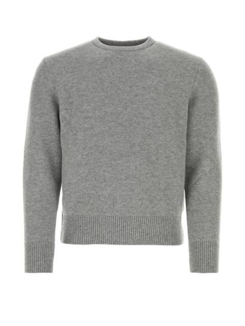 Thom Browne Man Grey Wool Sweater