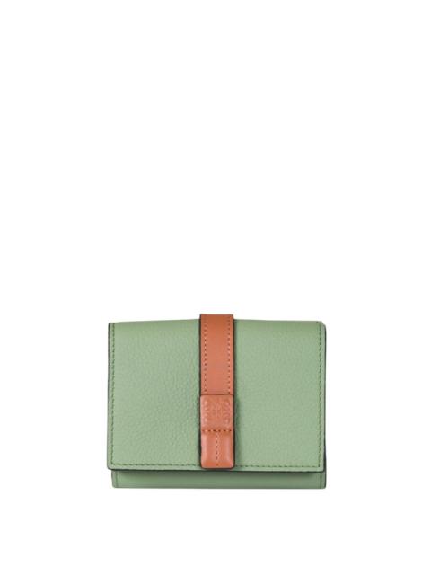 Loewe Loewe Embossed Anagram Trifold Calfskin Wallet