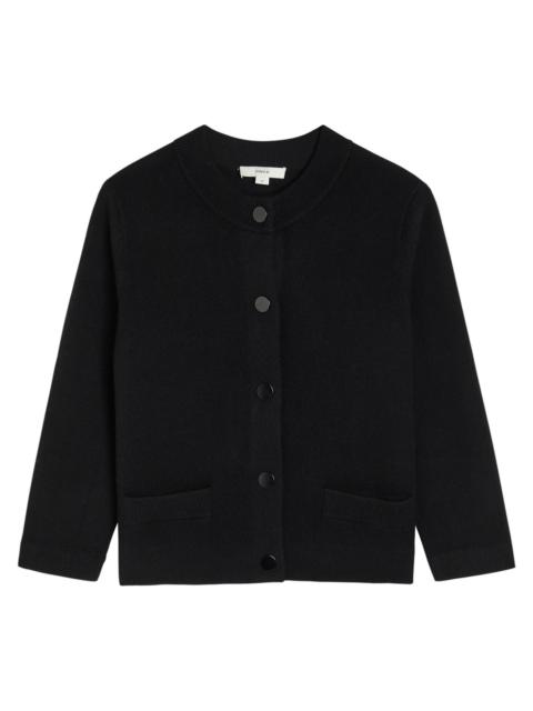 Vince Vince Shrunken Snap Wool-blend Cardigan