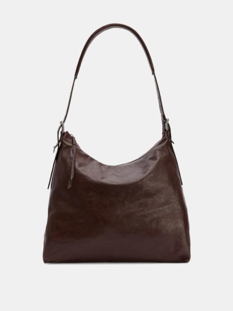 Lemaire Dark Brown Belted Hobo Bag