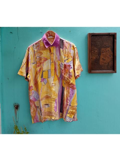 Other Designers 💥 Montagut Vintage Psychedelic Art Classic Polo Shirt