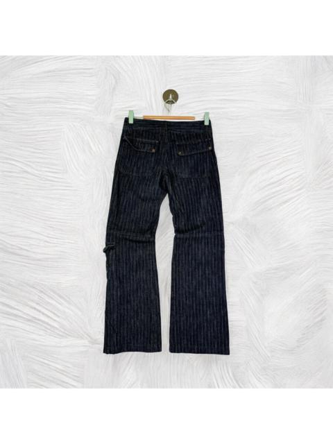 If Six Was Nine - FLARE RU JEANS COLOR STRIPED MULTIPLE POCKET CARGO