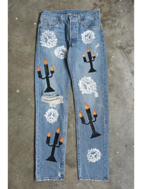 Other Designers DENIM TEARS × Virgil Abloh - L - DT - VA - S/S 21 - "Message in a Tear" 501 Denim Jean