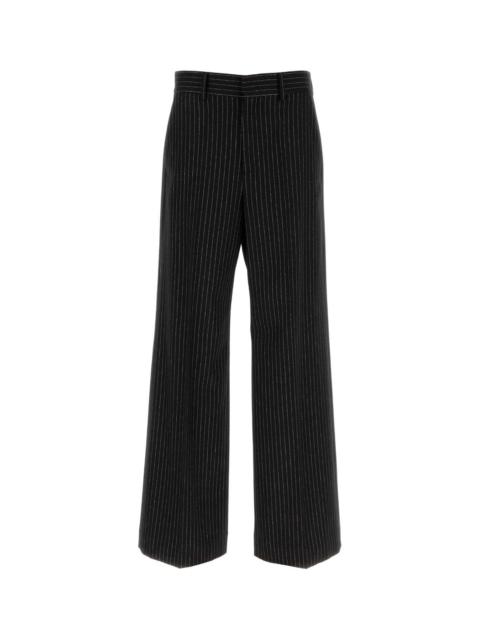 Valentino Valentino Garavani Men Embroidered Wool Blend Pant