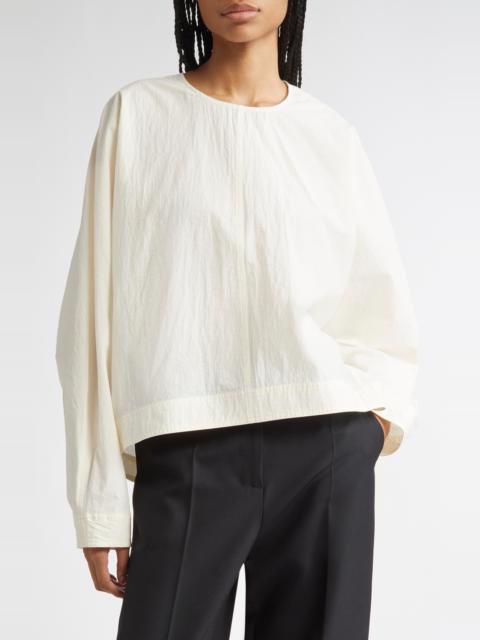 TOTEME TOTEME Balloon Sleeve Top in Off White at Nordstrom