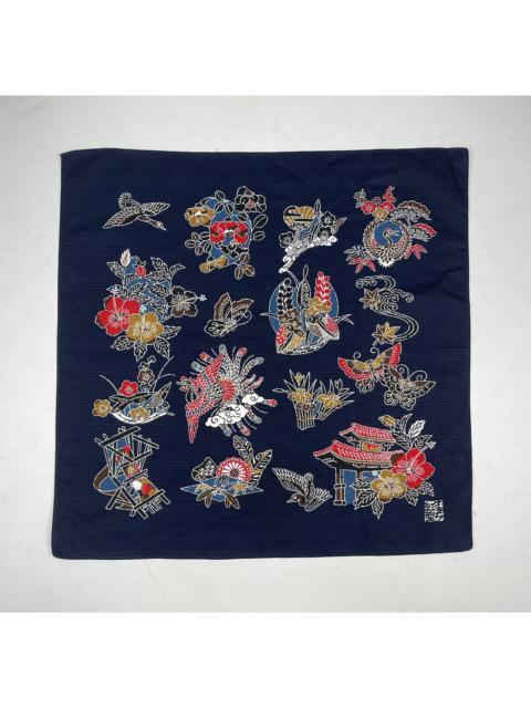 Other Designers Vintage - japanese art bandana handkerchief neckerchief