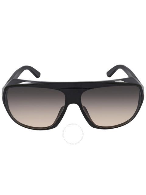 TOM FORD Tom Ford Hawkings Smoke Gradient Pilot Ladies Sunglasses FT0908 01B 62