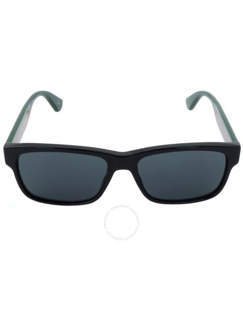 GUCCI Gucci Grey Square Men's Sunglasses GG0340S 006 58