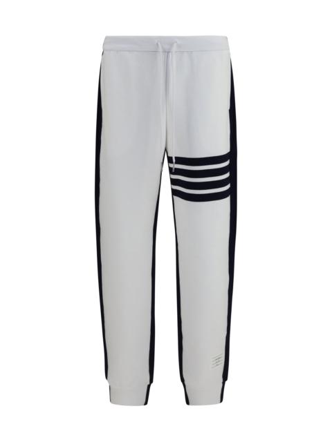 Thom Browne Thom Browne Loopback 4-Bar Track Pants White/Navy