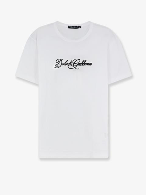 Dolce & Gabbana Dolce & Gabbana Cotton T-Shirt with Logo White