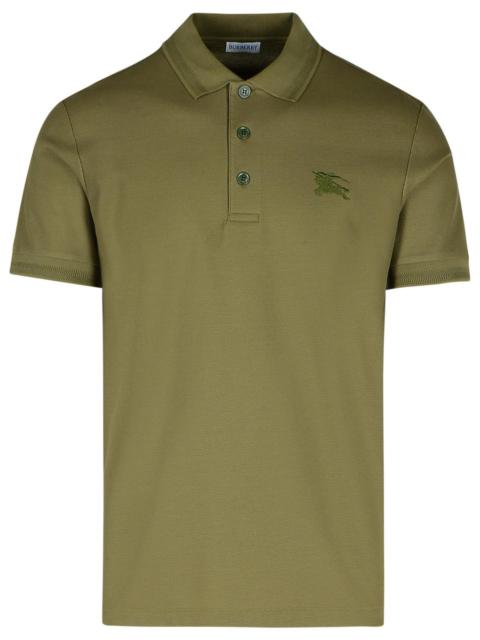 Burberry Burberry 'Eddie' Green Cotton Polo Shirt Men