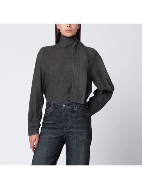 Our Legacy Our Legacy Dark Grey Cotton And Wool Blouse Women