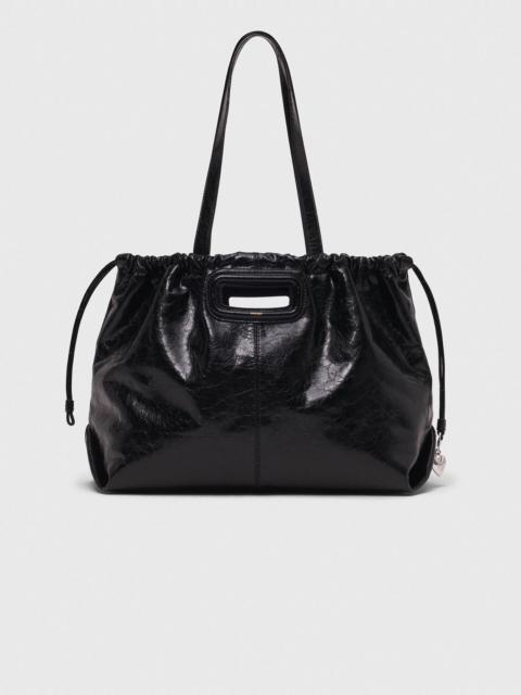 maje Crackled leather M Tote bag