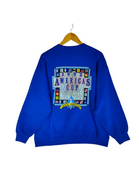 Other Designers Vintage 1992 AMERICA'S CUP Big Back Printed Sweatshirt